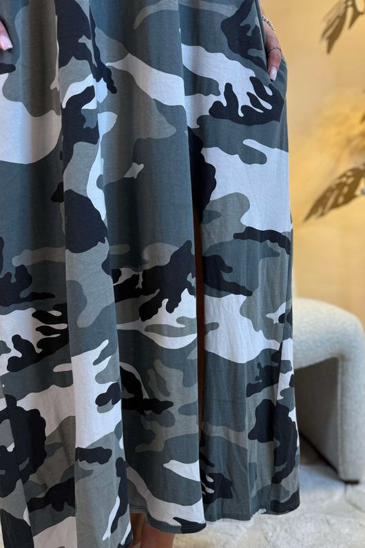 Made in Italy Seven Nations T Shirt Dress Camo /36 =